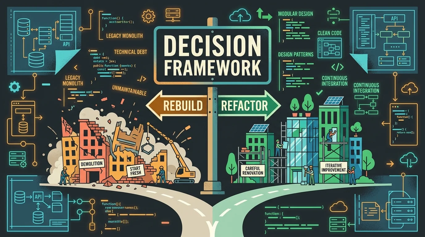 Rebuilding vs Refactoring: A Decision Framework
